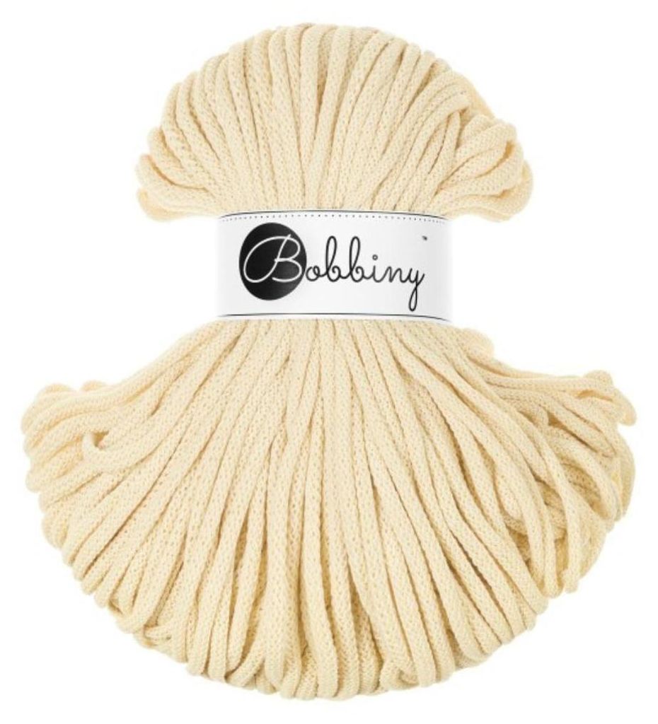 Bobbiny Premium 5 mm 100 m Butter Yellow Sznurek Zdjęcie produktu 