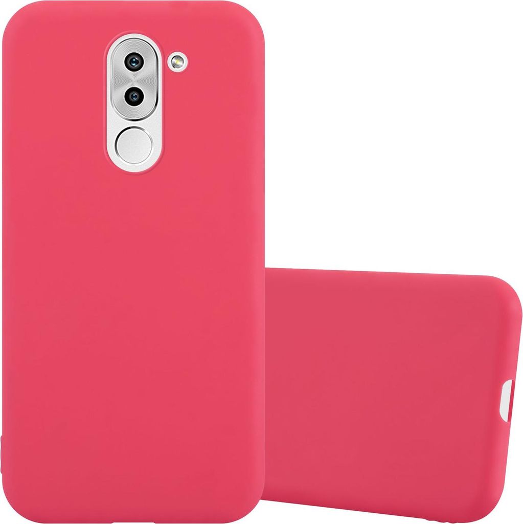 Cadorabo Hülle für Huawei MATE 9 LITE / GR5 2017 / Honor 6X Schutzhülle in Rot Handyhülle TPU Silikon Etui Case Cover