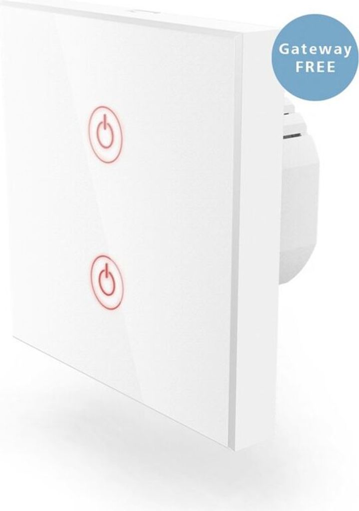 Hama WiFi Touch-Wandschalter Unterputz weiß Produktbild 