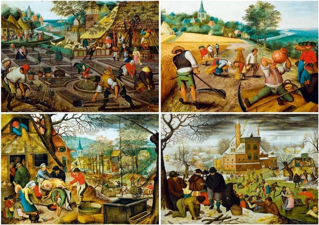 BLUEBIRD Puzzle Vier Jahreszeiten 1000 Teile