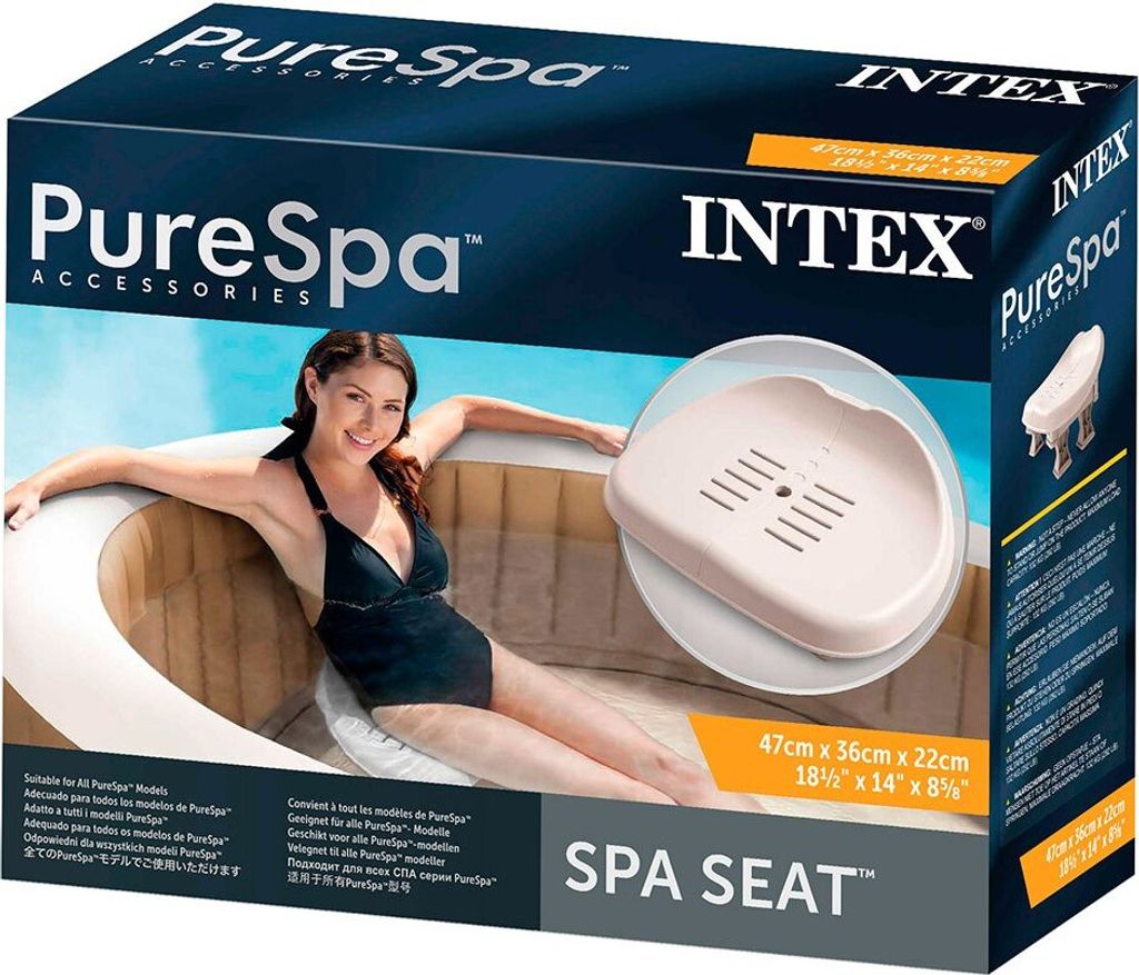 INTEX PureSPA Kunststoffsitz 47 x 36 cm Produktbild 16