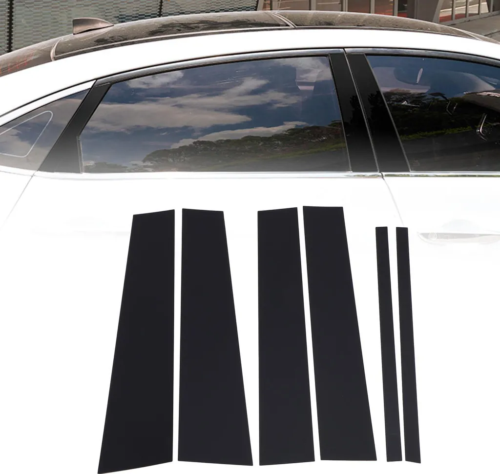 Copertura Montante Nero Lucido Nissan Titan 2004-2015 - Effetto Specchio