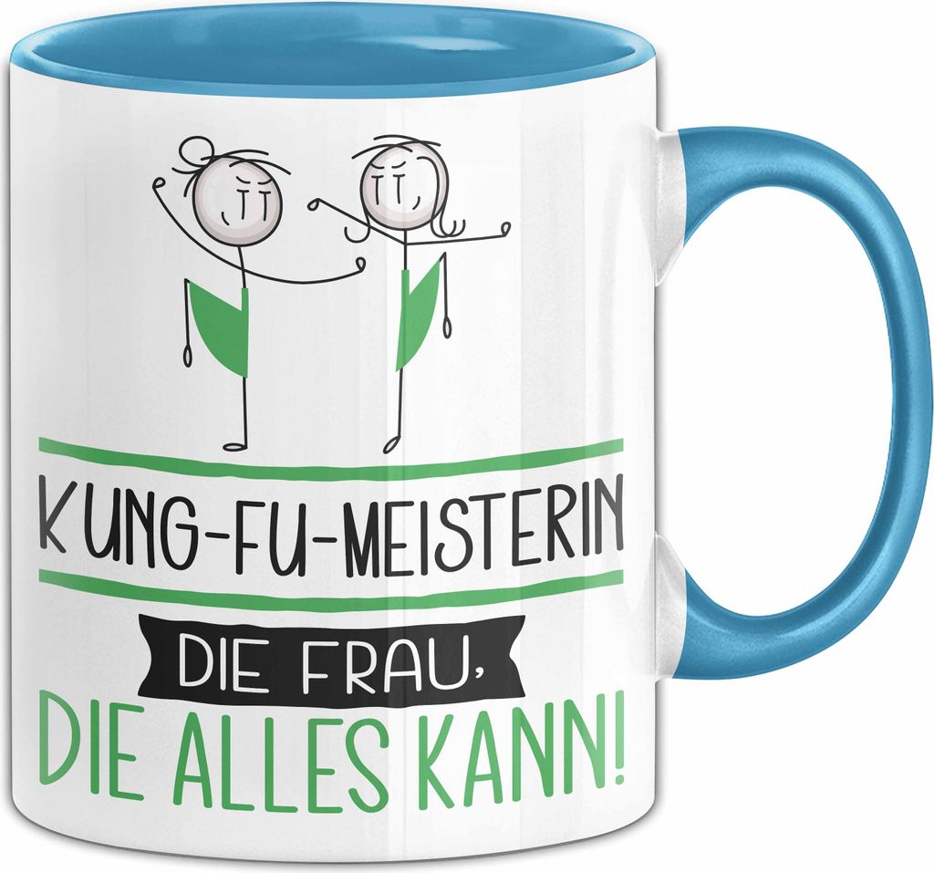 Kung-Fu-Meisterin Geschenk Tasse Becher Die Frau Die Allen Produktbild 