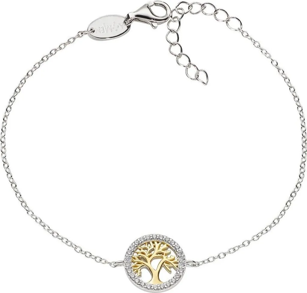 Bracelet Amen BRALBGZ3 Argent Doré Hypoallergénique et Ajustable Femme