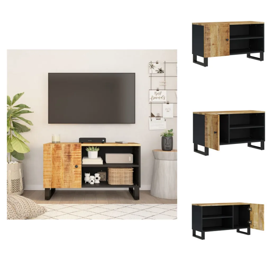 Mobiletto TV vidaXL Legno di Mango 80x33x46 cm - Offerta Mobili
