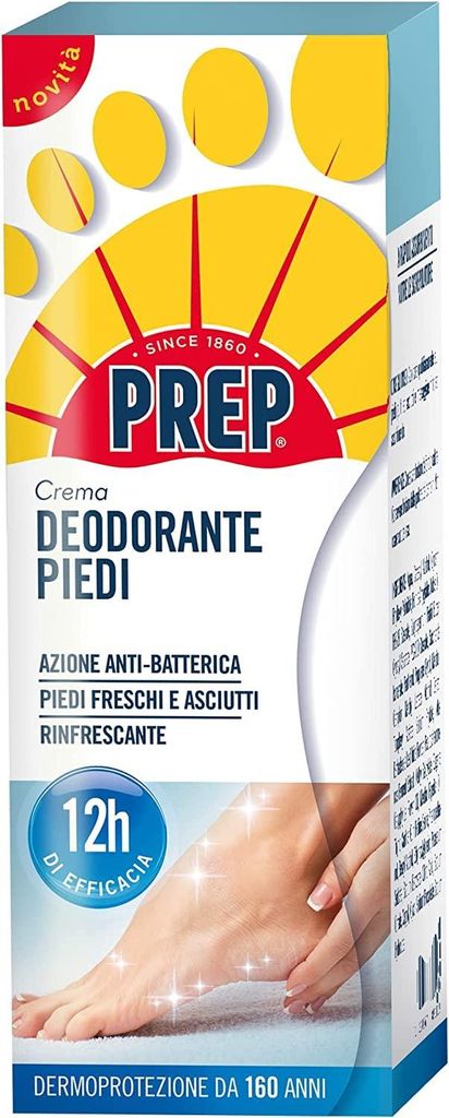 6x Prep, Deo-Fußcreme, Anti-Geruchs-Fußcreme mit Produktbild 