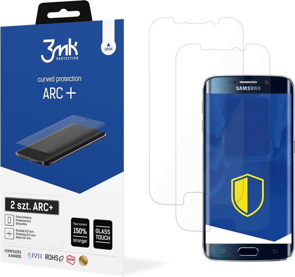 3mk Display Schutzfolie ARC+ für Samsung Galaxy S6 Edge +  Produktbild 