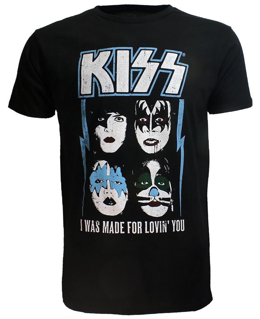KISS I Was Made For Lovin' You Band T-Shirt – Offizielles Merchandise - M