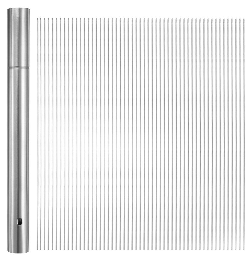 Solidchoice - 100 Stuks RVS Grillspies van 30 cm voor BBQ Productafbeelding 