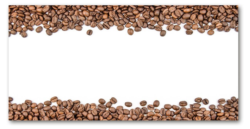 Tulup Küchenrückwand Spritzschutz aus Glas -100x50 -Spritzschutz auf gehärtetes GlasDeko Essen & Getränke Kaffeebohnen