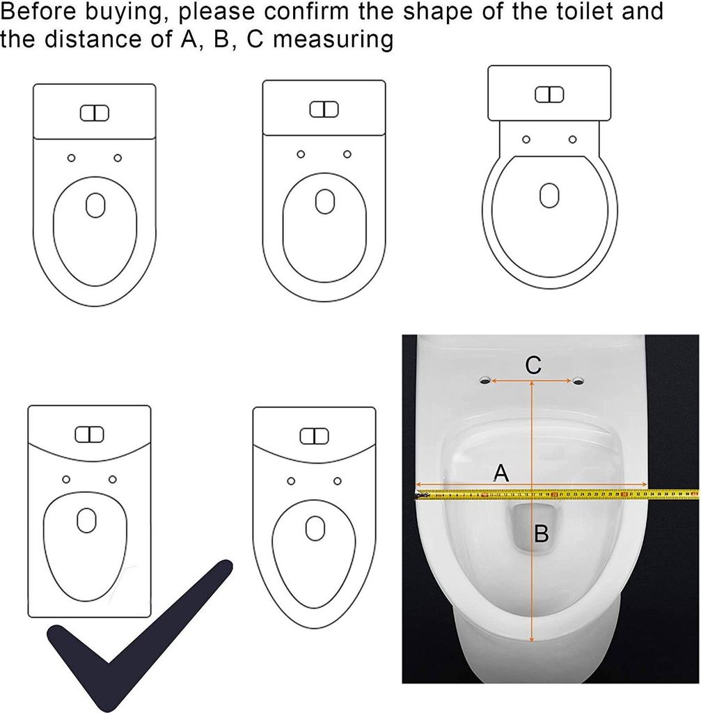 EUGAD Toilettendeckel mit Absenkautomatik, Duroplast, Produktbild 7