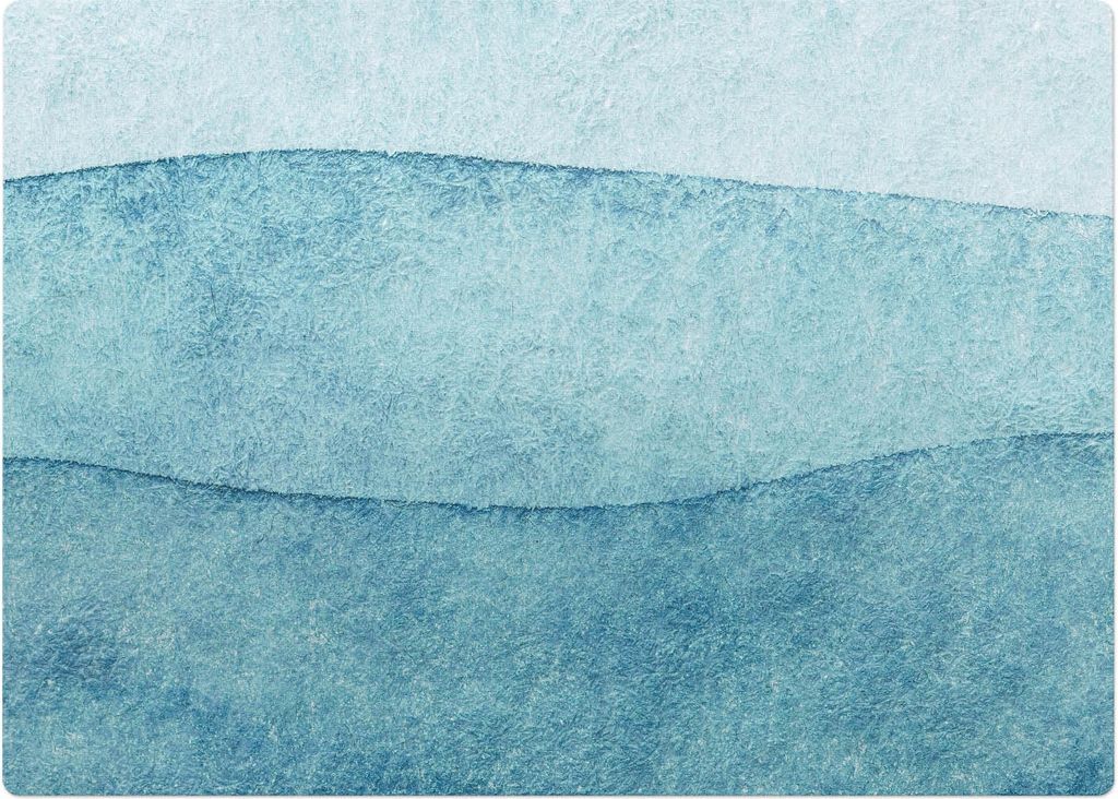 Pastellwellen – Bodenschutzmatte – Rutschfest – Schutzmatte für Büro – Vinylmatte – Stuhlunterlage – 140 x 100 cm