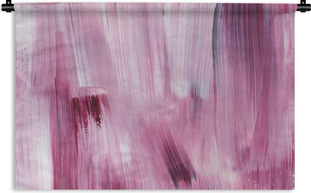 MuchoWow Wandteppich Wandbehang Farben - Farbe - Rosa 60x40 cm Tapisserie Dekoration Wandtuch - Wanddekorationen