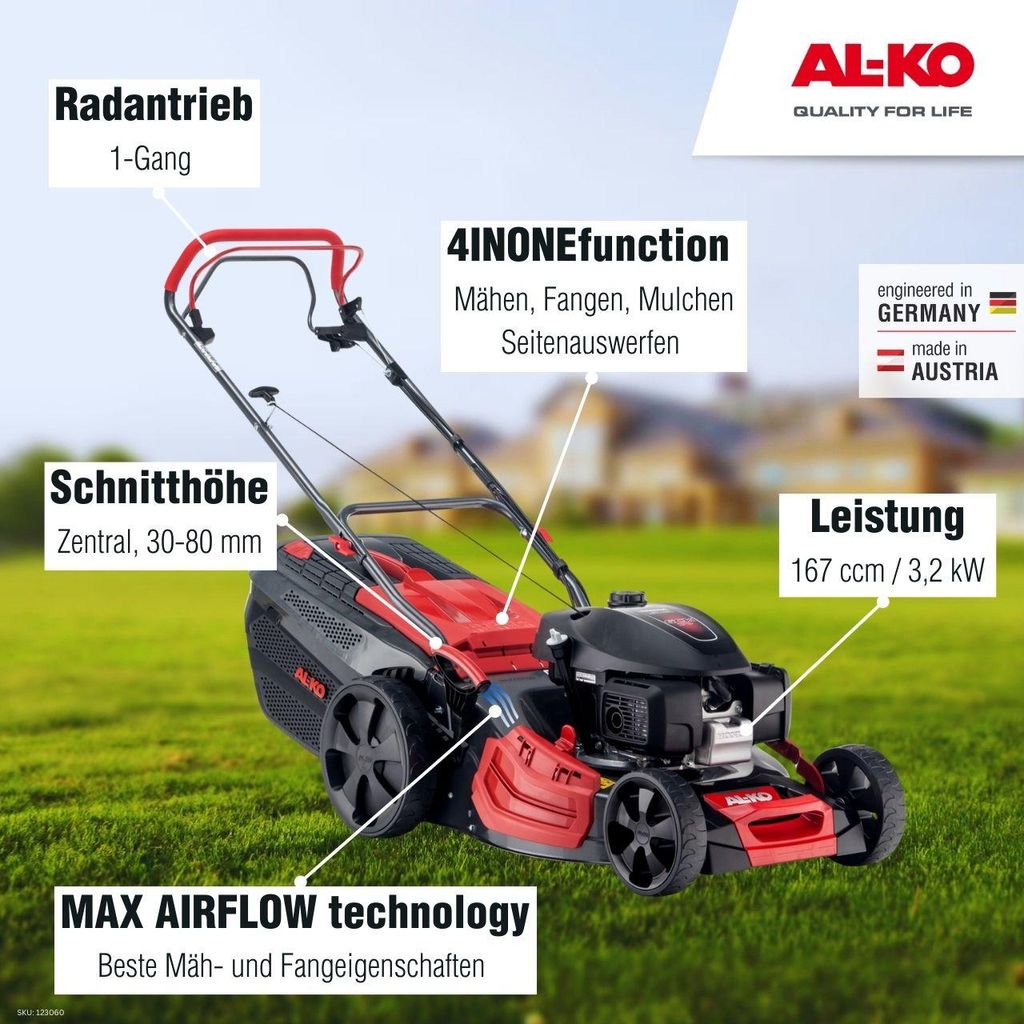 AL-KO Benzin-Rasenmäher Premium 474 SP-H Produktbild 