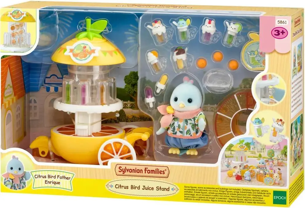 Bar à jus Sylvanian Families Oiseau citron pour créer des histoires