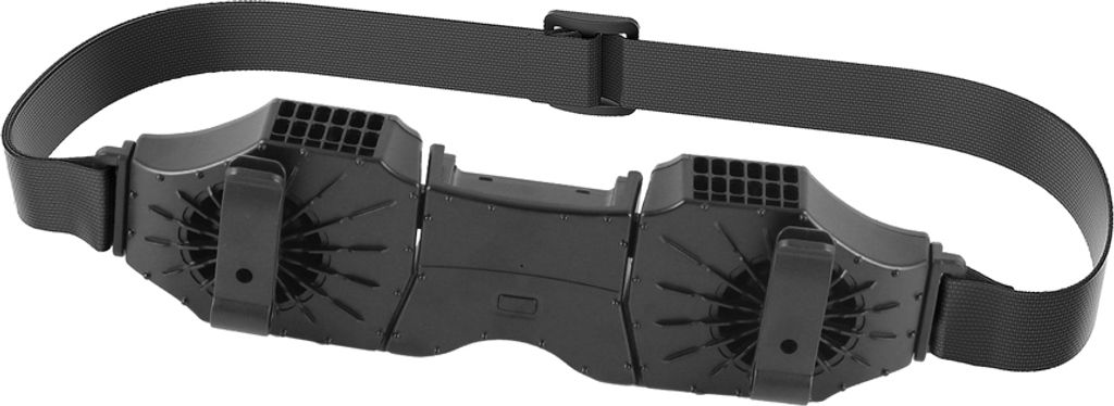 Tragbarer Taillenventilator, Dual-Blowing-Desktop-Ventilator, unterstš¹tzt 3-stufige Windgeschwindigkeiten fš¹r Arbeiter im Freien, Camping, Wa...