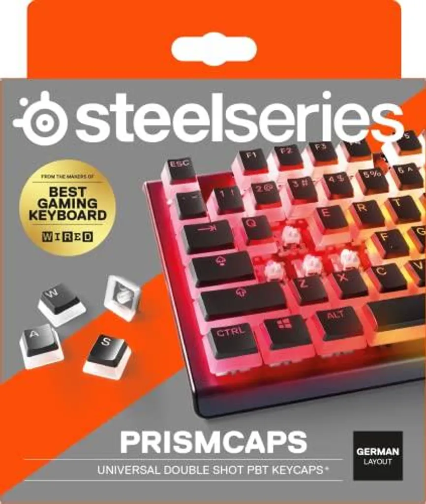 SteelSeries PrismCaps Pudding Keycaps PBT Nero Layout ISO DE - 10