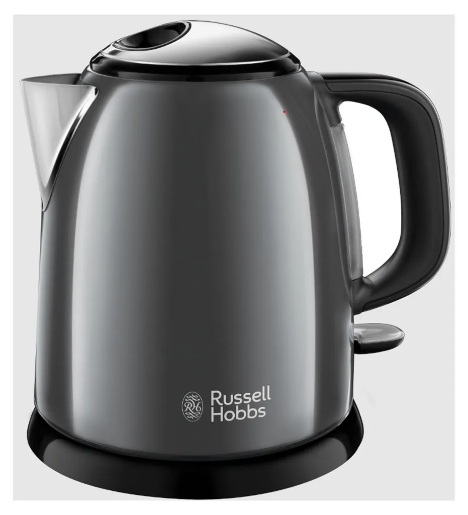 Bouilloire Inox Rouge 2400W Ébullition Rapide Russell Hobbs 1L Design