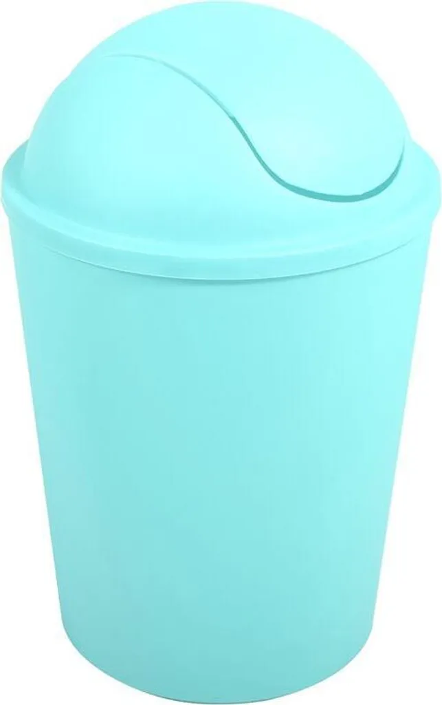 Petite Poubelle Basculante 5,5 Litres MSV en Plastique Vert Pastel Doux
