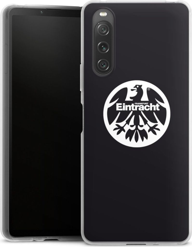 DeinDesign Handyhülle für Sony Xperia 10 V Silikon Hülle Case Smartphone Schutzhülle Adler Eintracht Frankfurt Logo