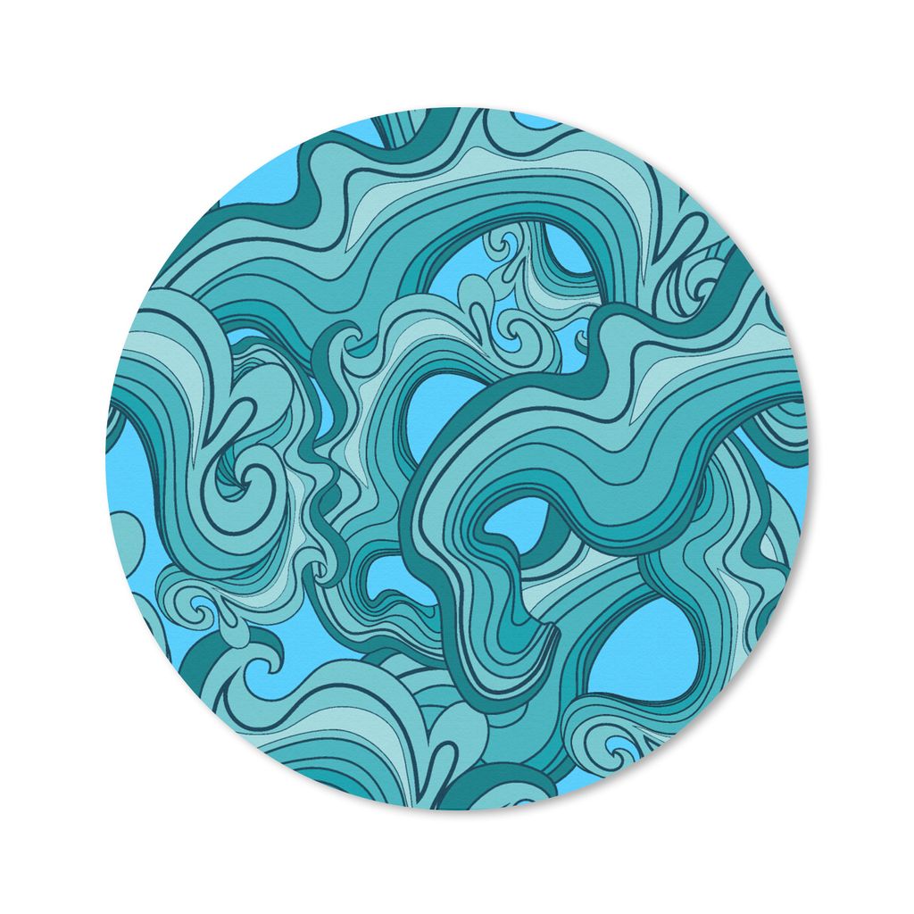 MuchoWow Mauspad Mousepad Meer - Muster - Marmor 30x30 cm - Mousepads - Maus Mat - Pad - Mausunterlage - Tischunterlage - Schreibtischmatten