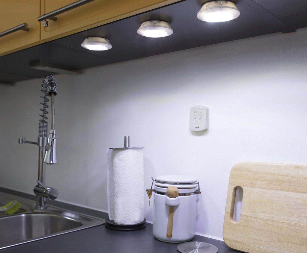 Zestaw 3 lampek LED HEITECH z pilotem zdalnego sterowania Zdjęcie produktu 6