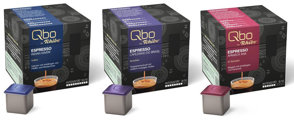Tchibo Qbo Espresso Premium Kaffeekapseln 81 Stück, 3x27 Produktbild 