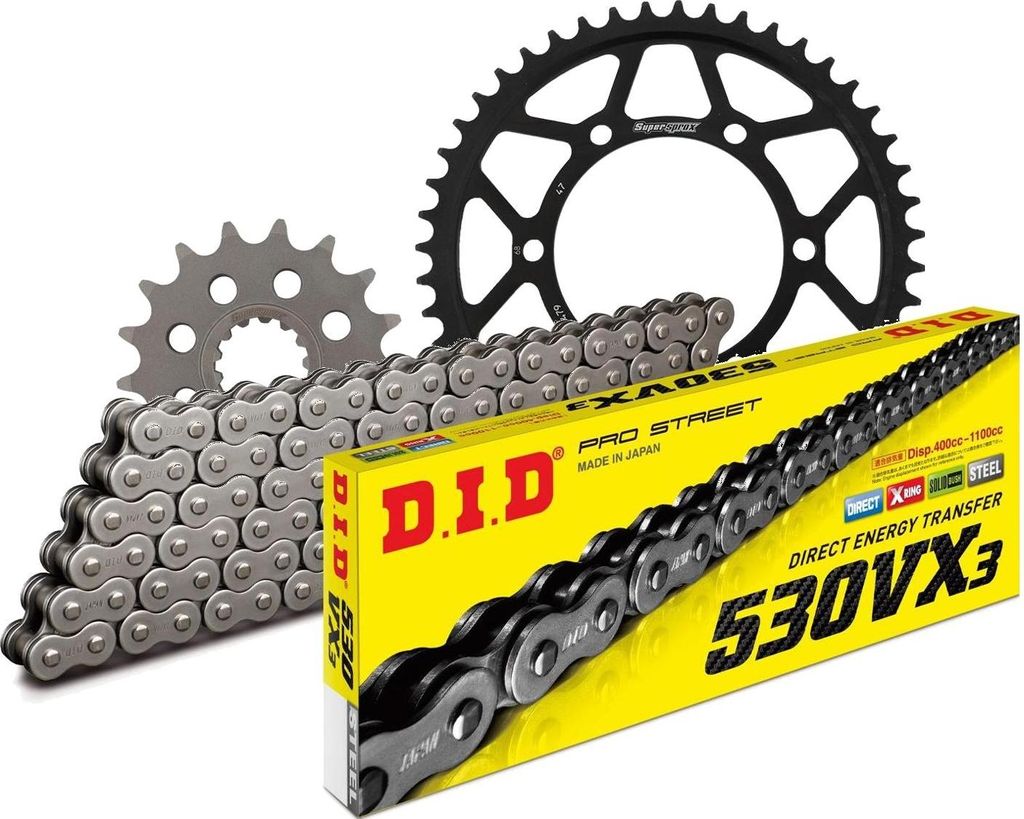 DID Kit Stahl Kompatibel mit Yamaha YZF1000 R1 09-14 17-47-120 DID530VX3 Niet