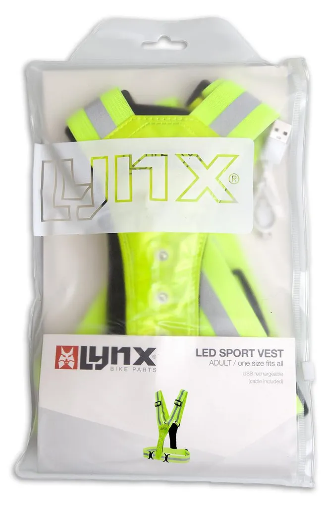 Harnais de sécurité LED rechargeable USB pour running et cyclisme