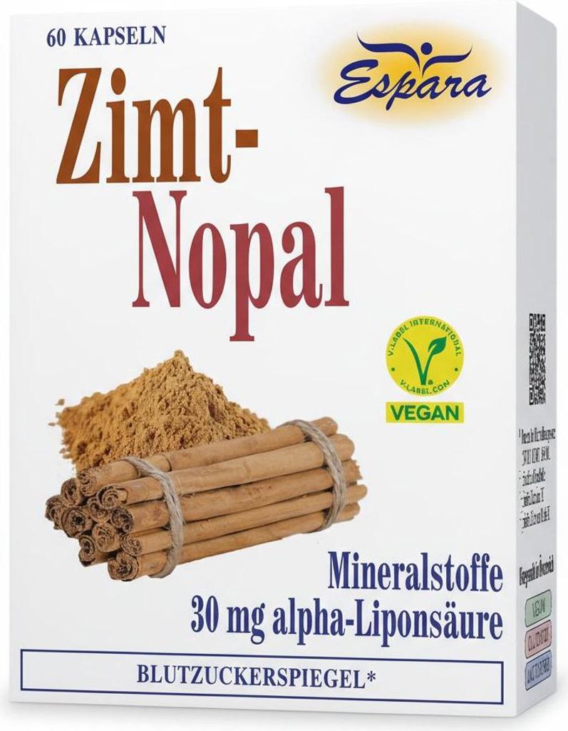Espara Zimt-Nopal Kapseln, 60 Stück, Nahrungsergänzung