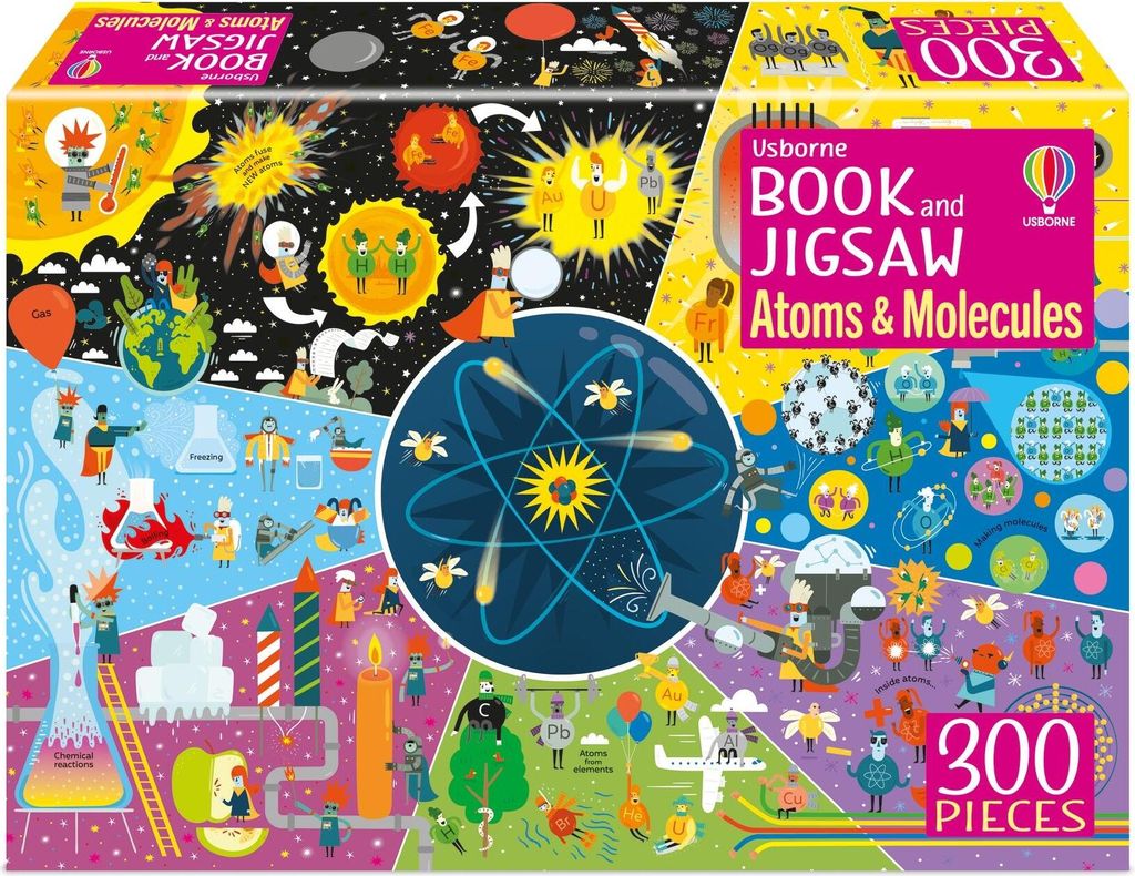 Usborne Book and Jigsaw Atoms and Molecules