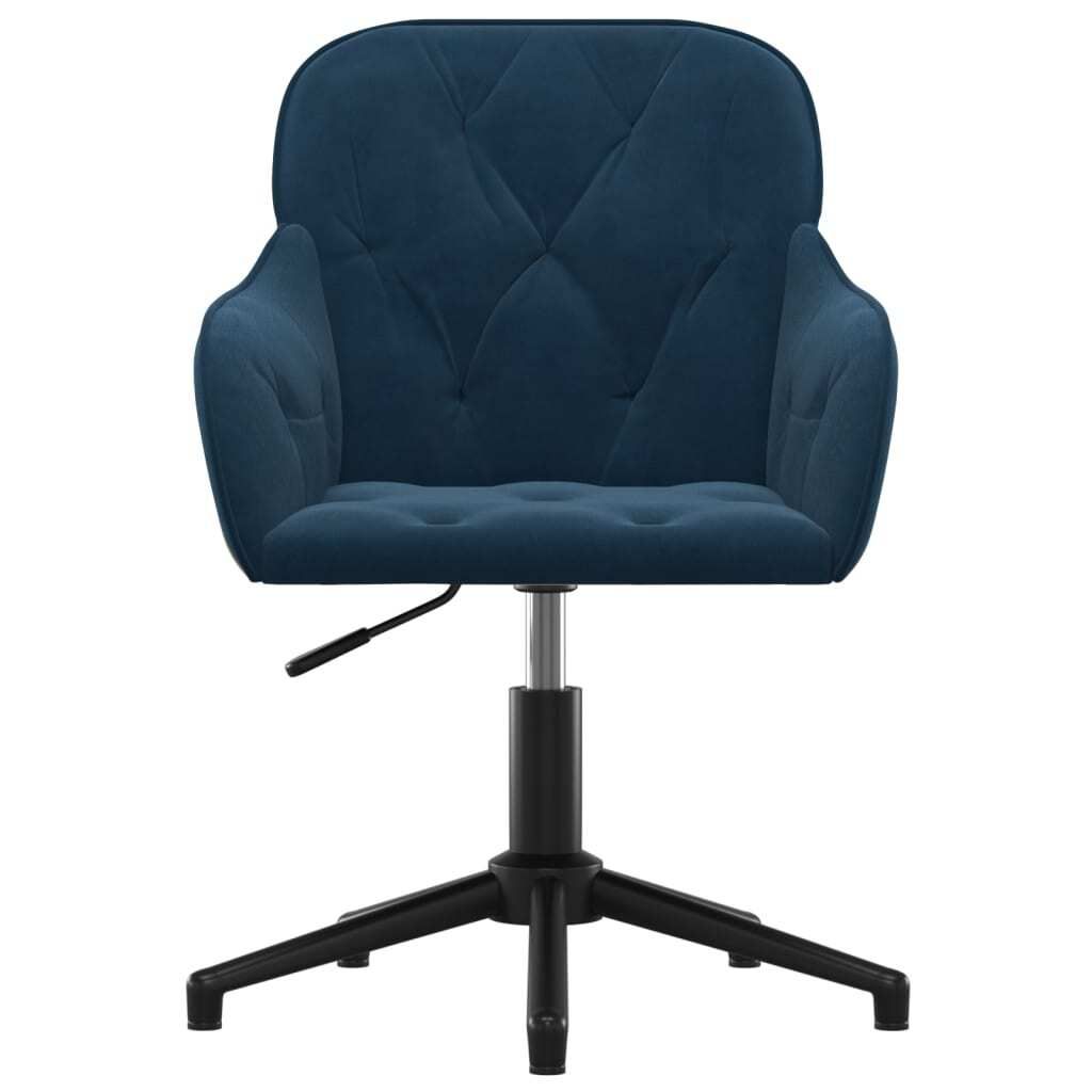Cloris DesignMöbel Bürostühle - Blau Bürostuhl Drehbar Blau Samt Schlichtes4576636