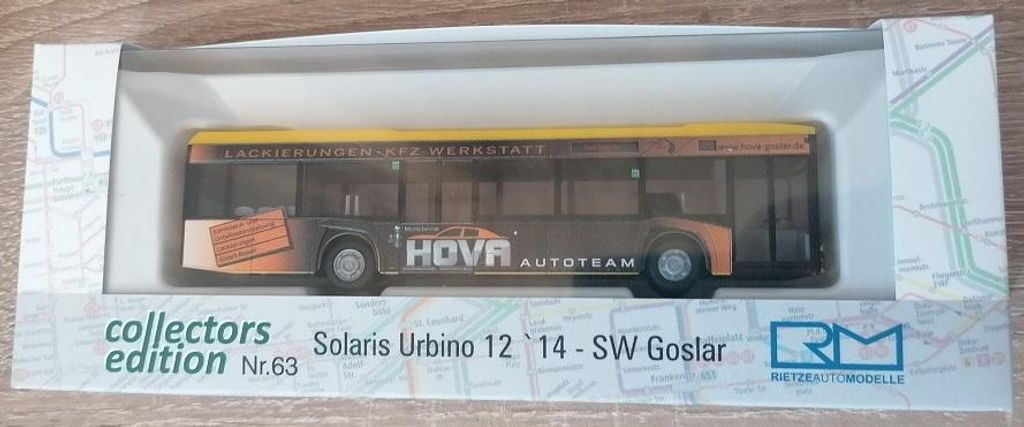 Rietze 73010 - 1/87 Solaria Urbino 12 '14 Stadtbus Goslar - Produktbild 