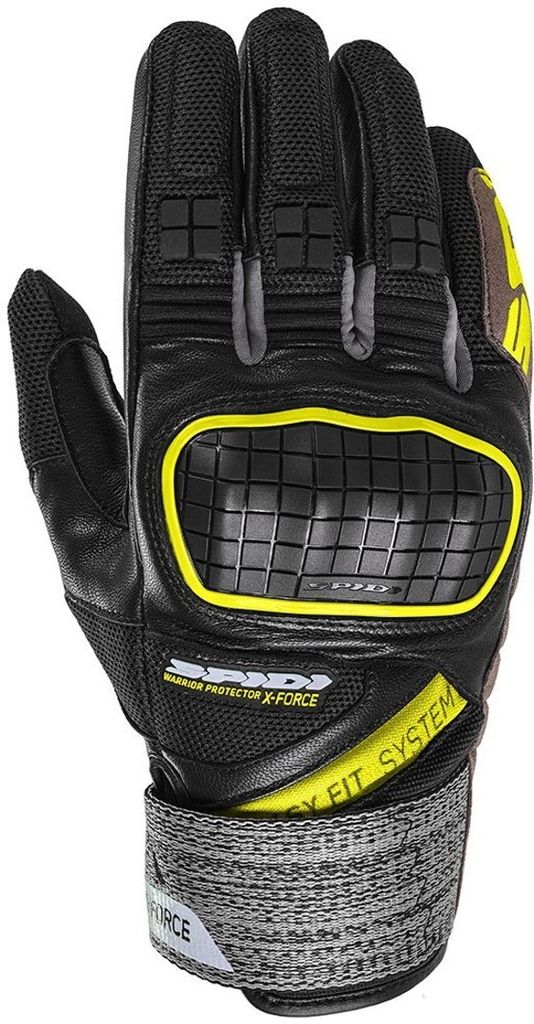 Spidi X-Force Handschuhe Farbe: Schwarz/Gelb, Grösse: 3XL