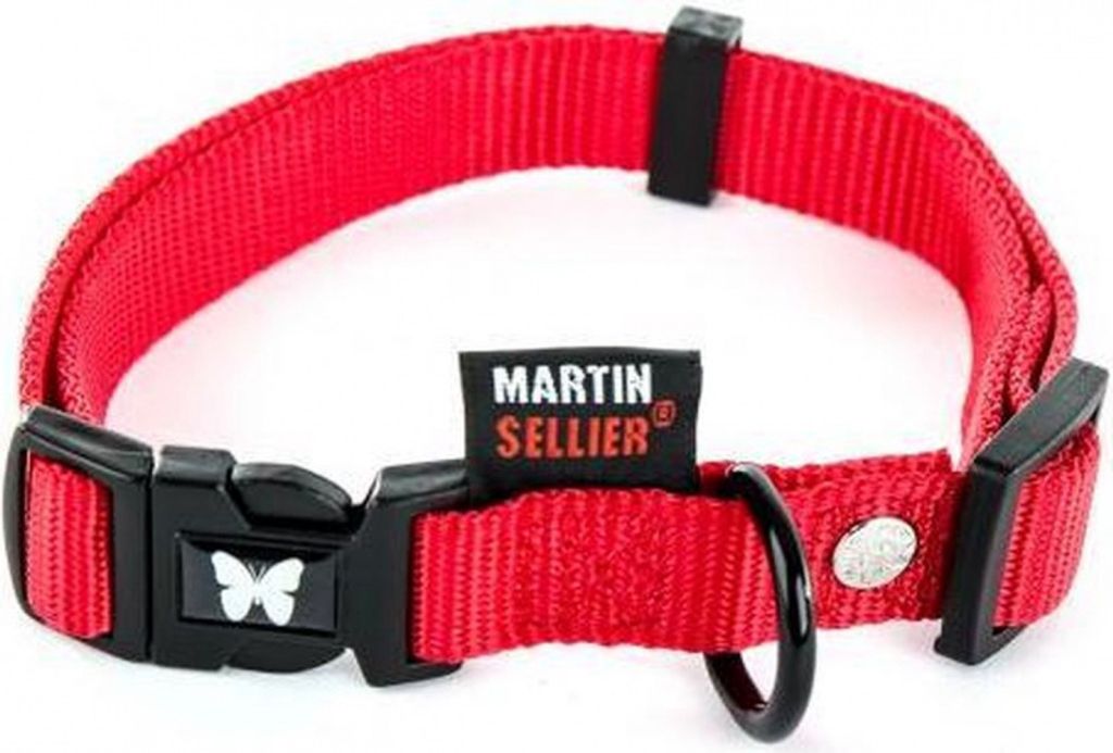Martin Halsband Verstelbaar Nylon Rood