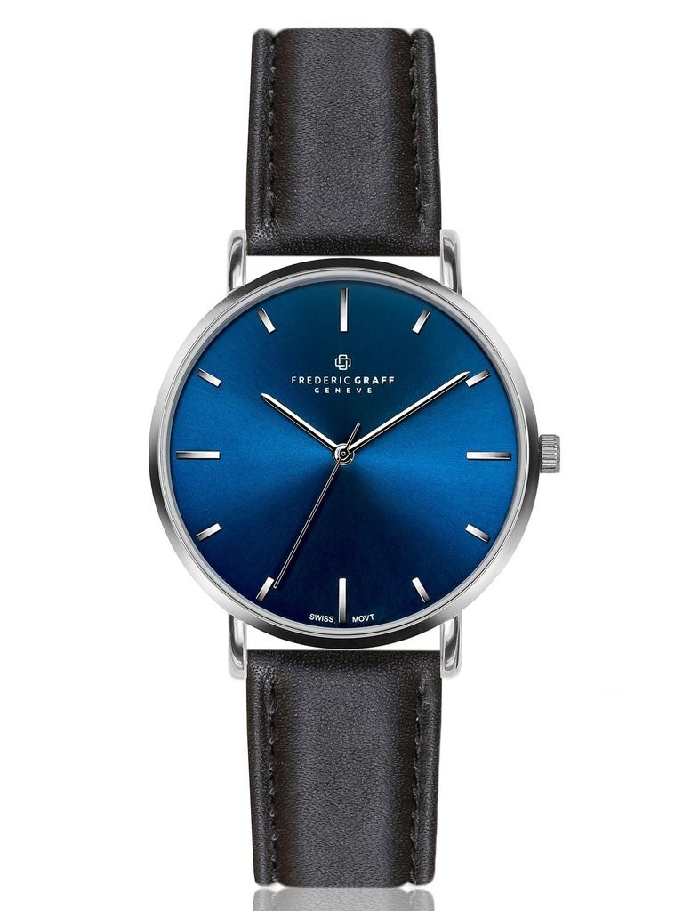 Frederic Graff Herren Quarzuhr SWISS silber Produktbild 