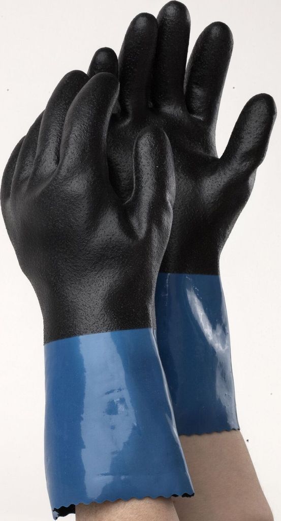 Tegera 71000 CHEMFORCE Chemikalienschutzhandschuh mit Nitril-Antirutsch-Beschichtung für maximale Sicherheit (6 Paar)