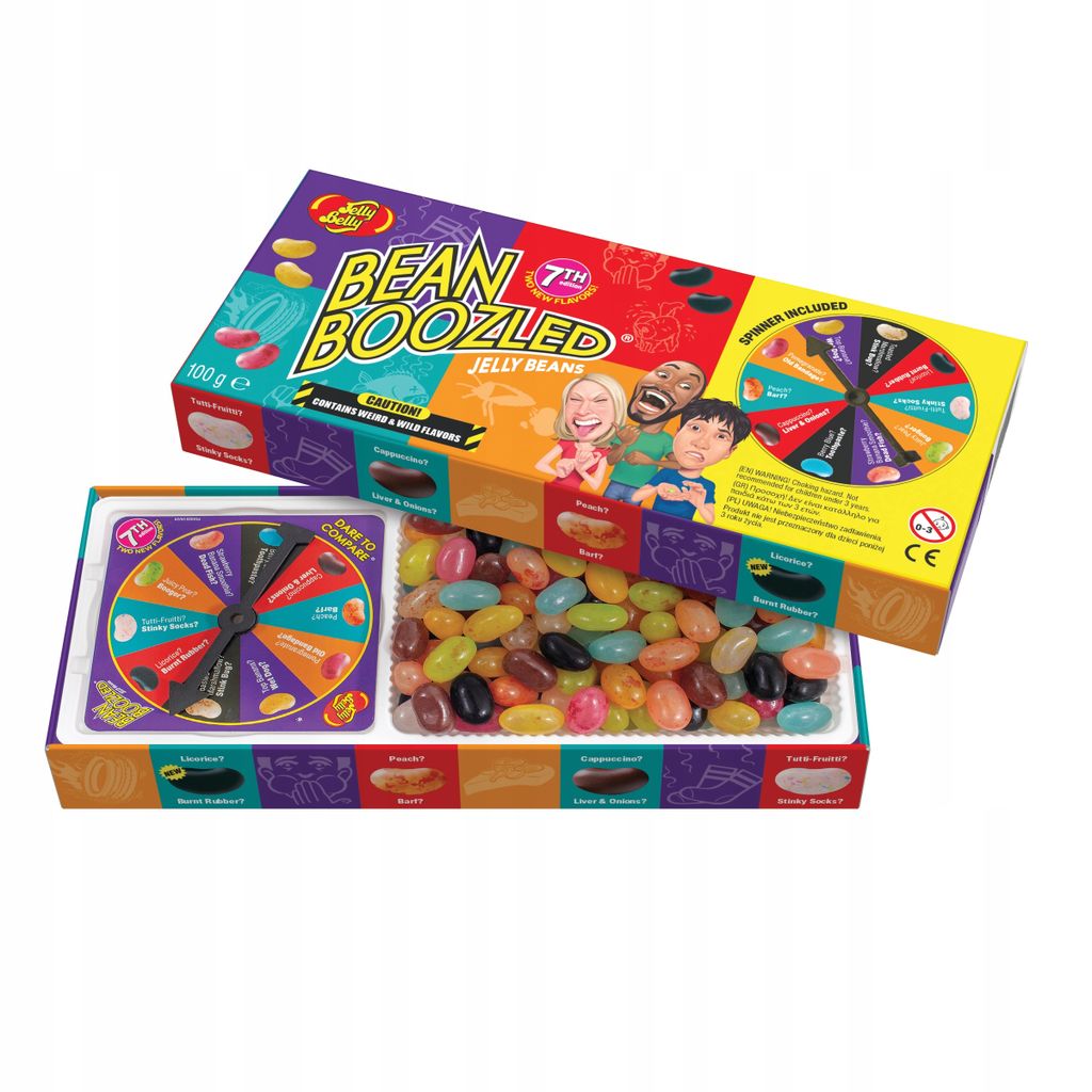 Jelly Belly BEAN BOOZLED SPINNER GIFT BOX 7 EDYCJA Z GRĄ Zdjęcie produktu 