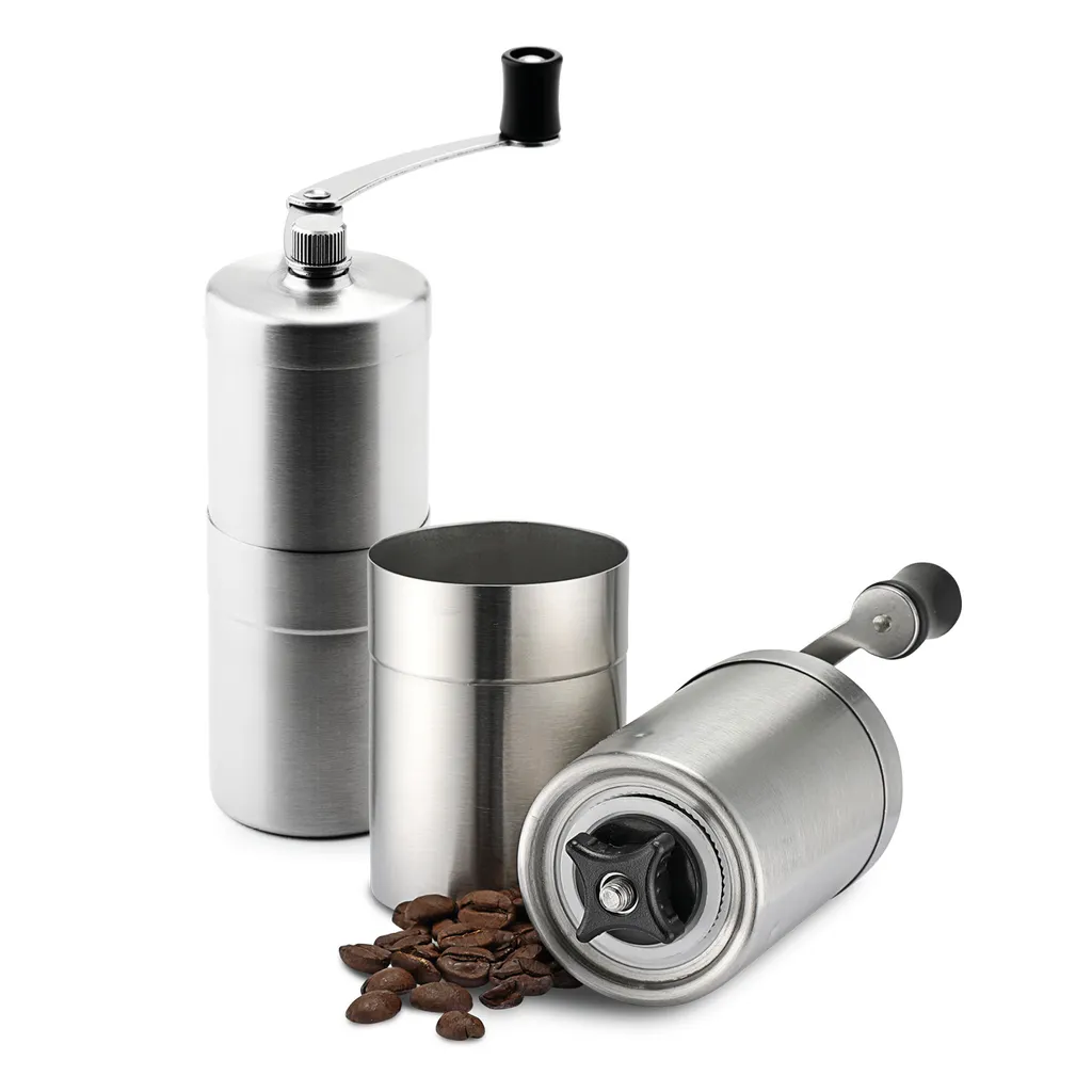 Macinacaffè Compatto Bianco in Acciaio Inox | Macinazione Fresca Artigianale