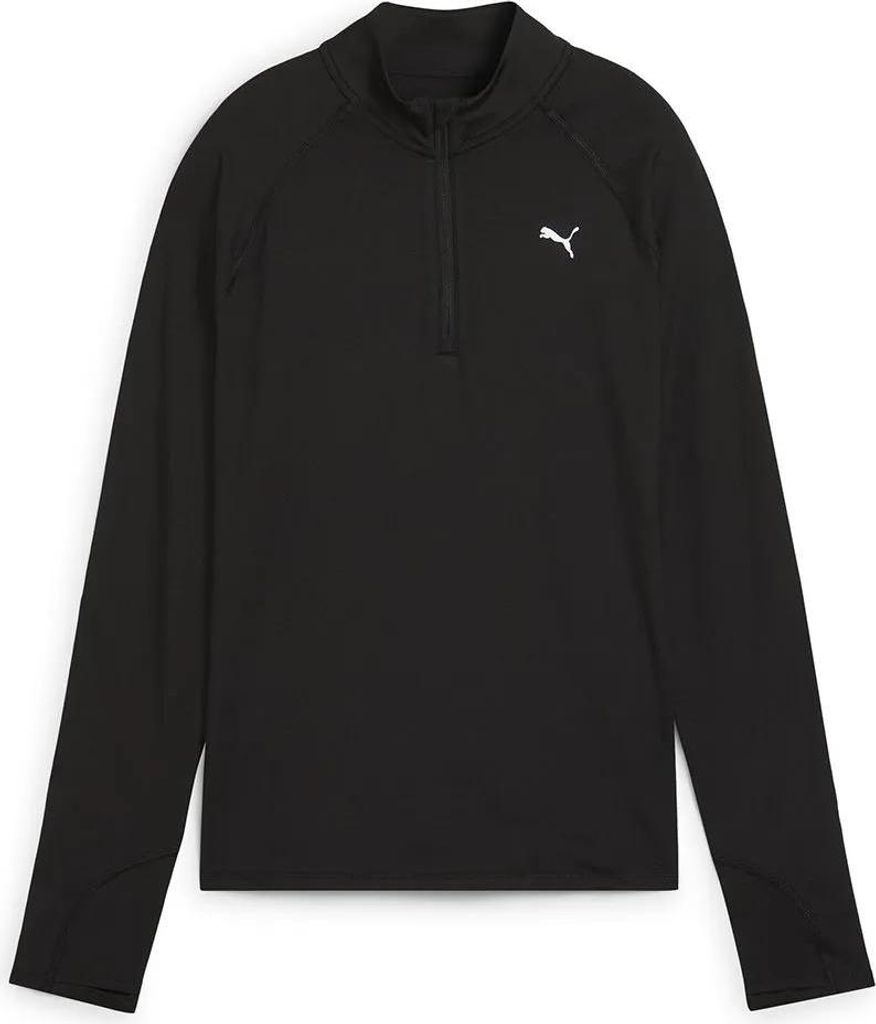 Puma W RUN VELOCITY CLOUDSPUN 1/4 ZIP - schwarz, Größe:L