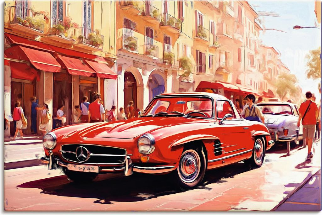 ARTland Leinwandbild Mercedes 300 SL in Südfrankreich Produktbild 