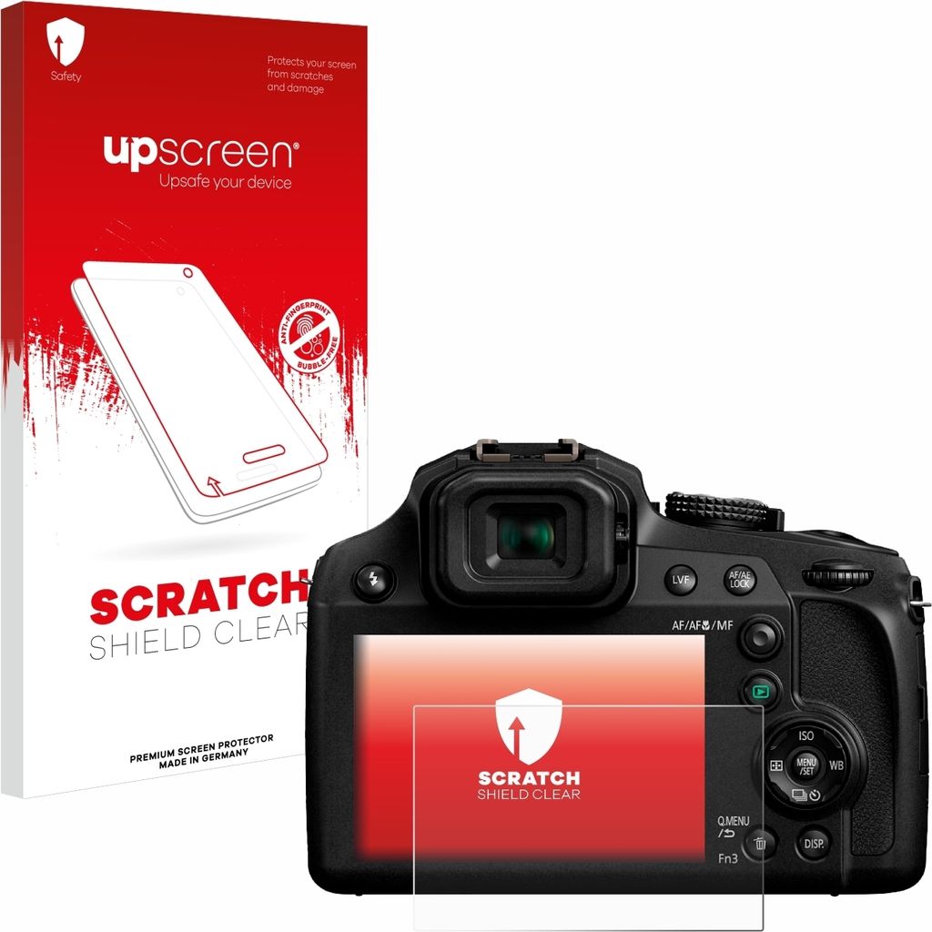 upscreen Schutzfolie für Panasonic Lumix DC-FZ82 / FZ82D Displayschutz Displayschutzfolie Folie Klar Transparent