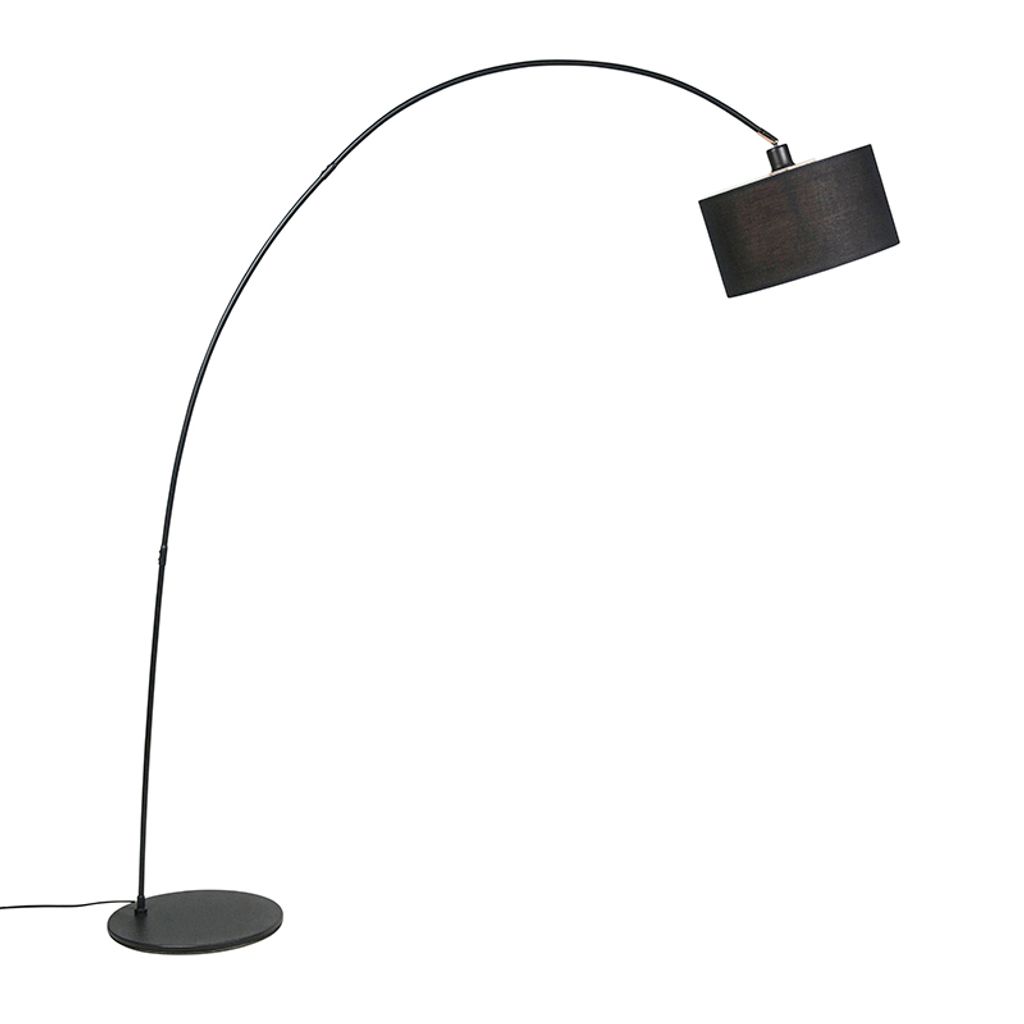 Smarte Moderne Bogenlampe Schwarz inkl WiFi G95 Vinossa