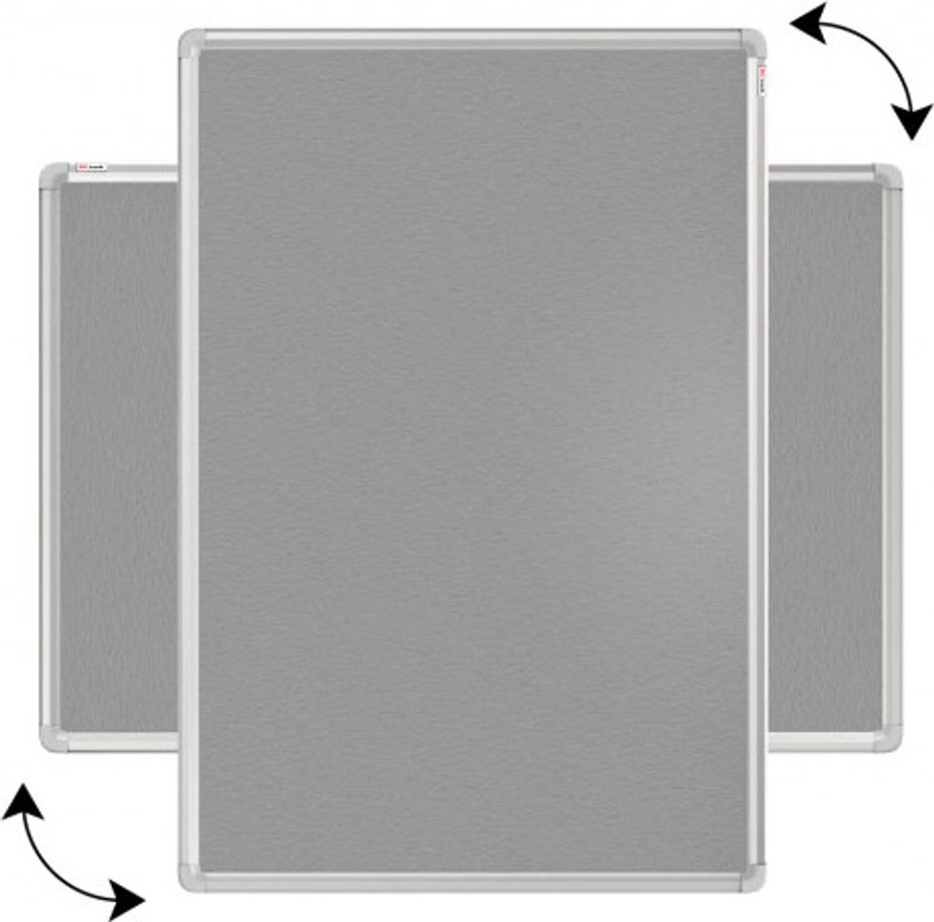 Allboards textilní nástěnka 200x100 cm (šedá) Obrázek produktu 5