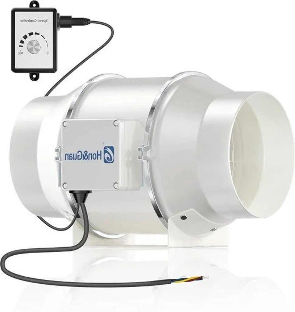Ventilateur de conduit pour aération salle de bain et cuisine 366 m³/h