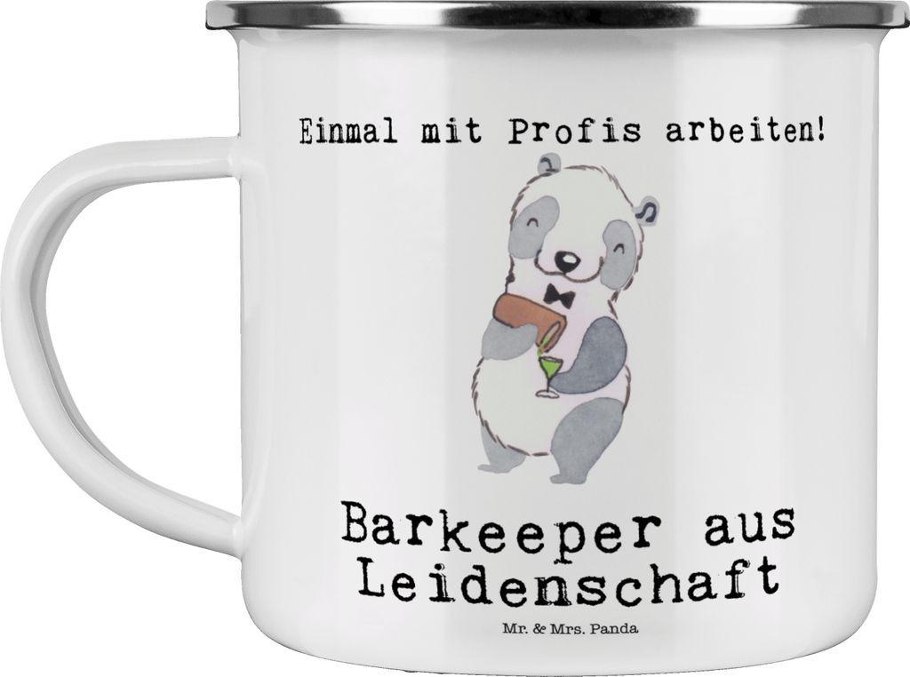 Mr. & Mrs. Panda Teetasse Barkeeper Leidenschaft - Weiß - Produktbild 