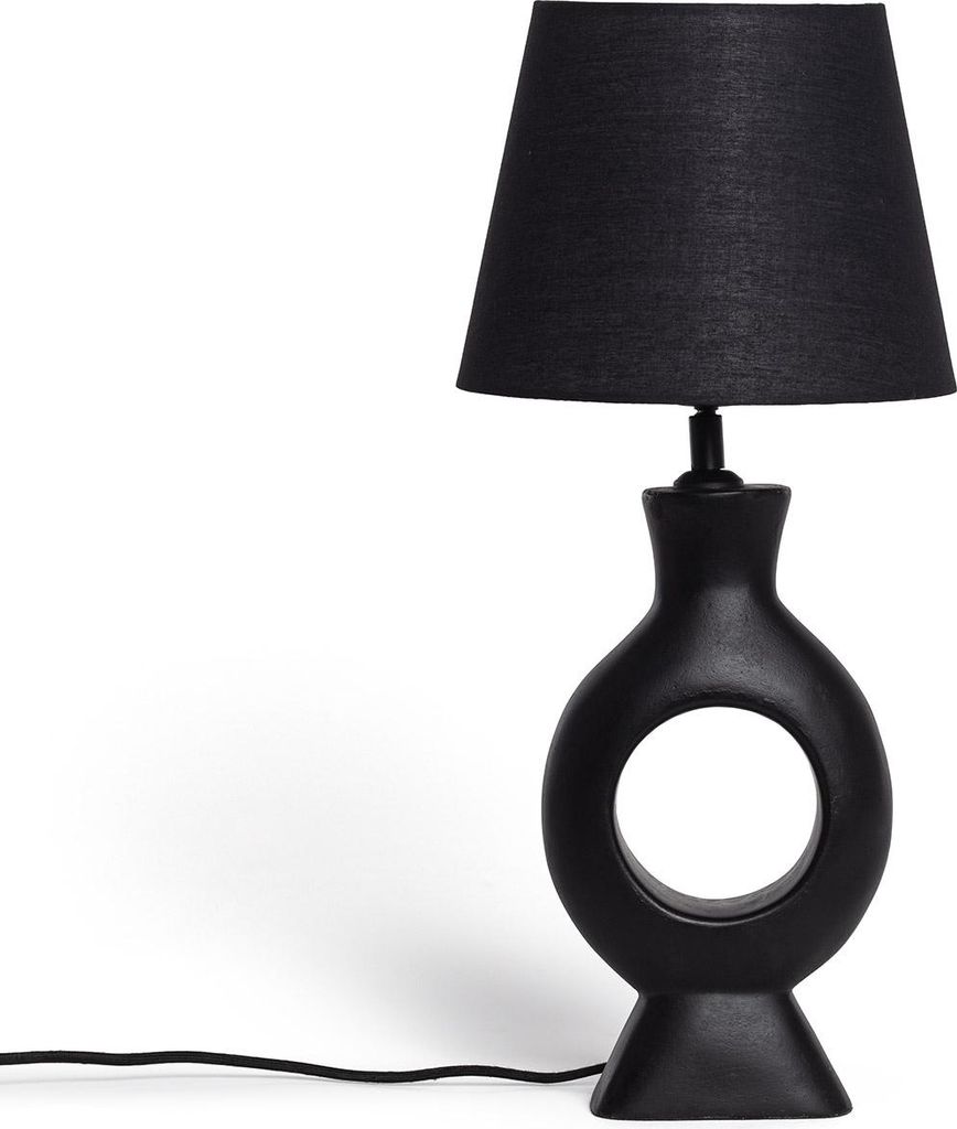 LED Tischlampe aus Kunstharz Dimahis Schwarz