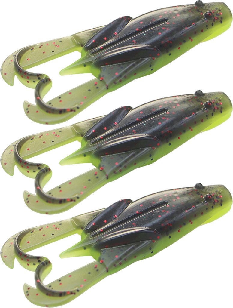 3 Stück 7,5 cm/7,8 g schwimmender weicher Froschköder mit Rasselgeräusch, bionischer künstlicher Froschköder für Salzwasser, Süßwasser, Bar...