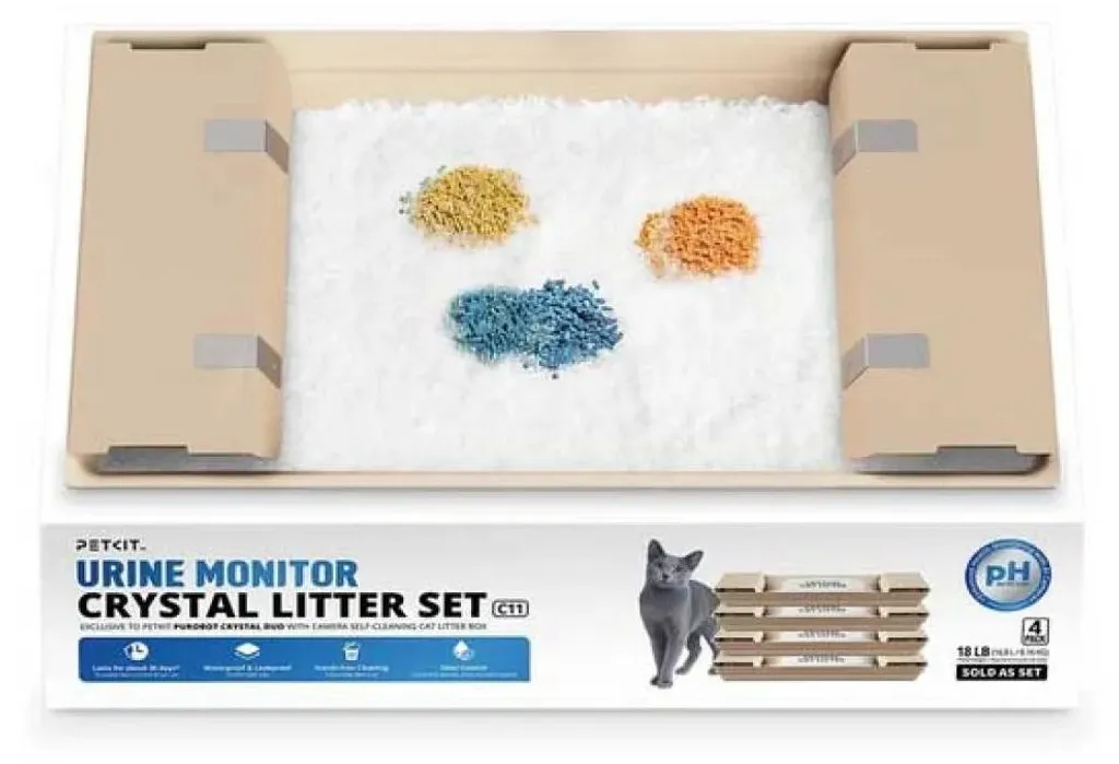 Litière de Cristal pour Chat Petkit Purobot Duo - Recharges Pack de 4 sacs