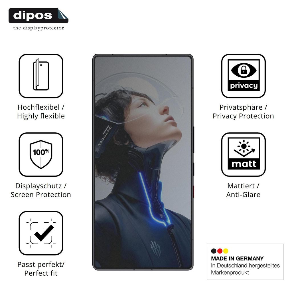 Film De Protection écran Pour Nubia Red Magic 8 Pro Plus - Verre Souple Dipos - Transparent
